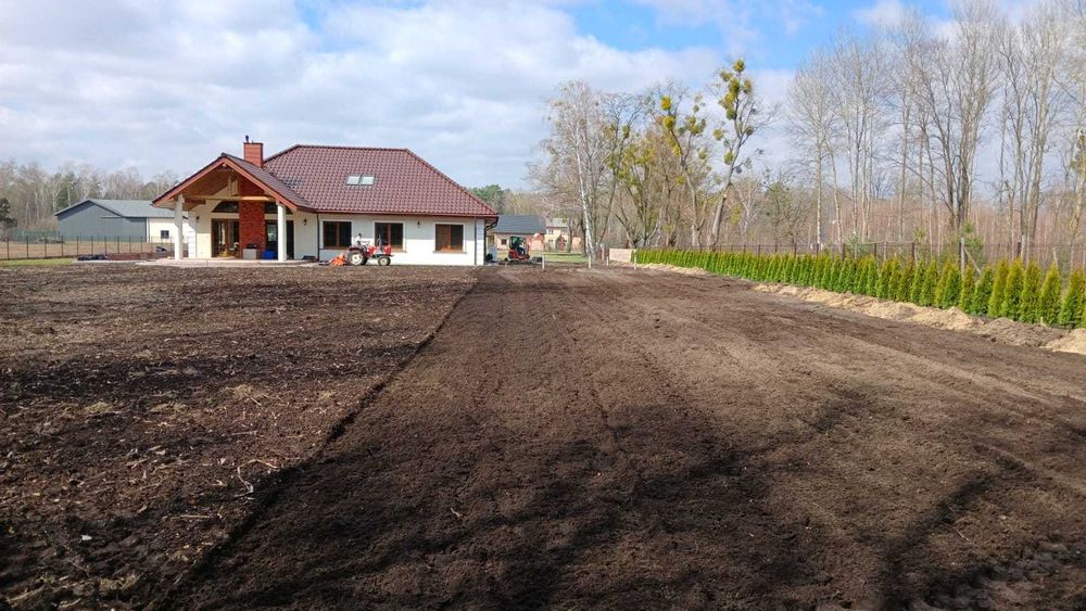 Usługi glebogryzarką separacyjna przygotowanie pod trawnik