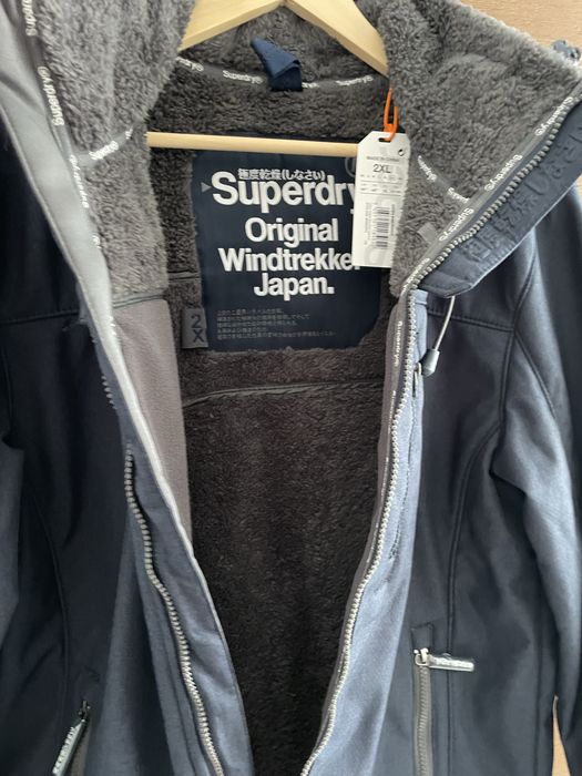 Superdry Sherpa Windtrekker kurtka bluza polar NOWA XXL 2xl