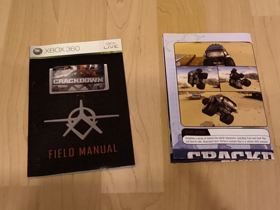 Książeczka z mapą z gry crackdawn Xbox 360