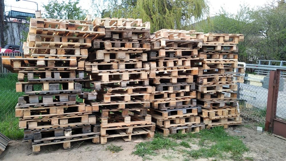 Palety jednorazowe opał deski rozpałka około 60 szt transport.