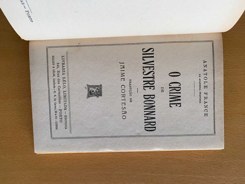 O Crime de Silvestre Bonnard - Anatole France