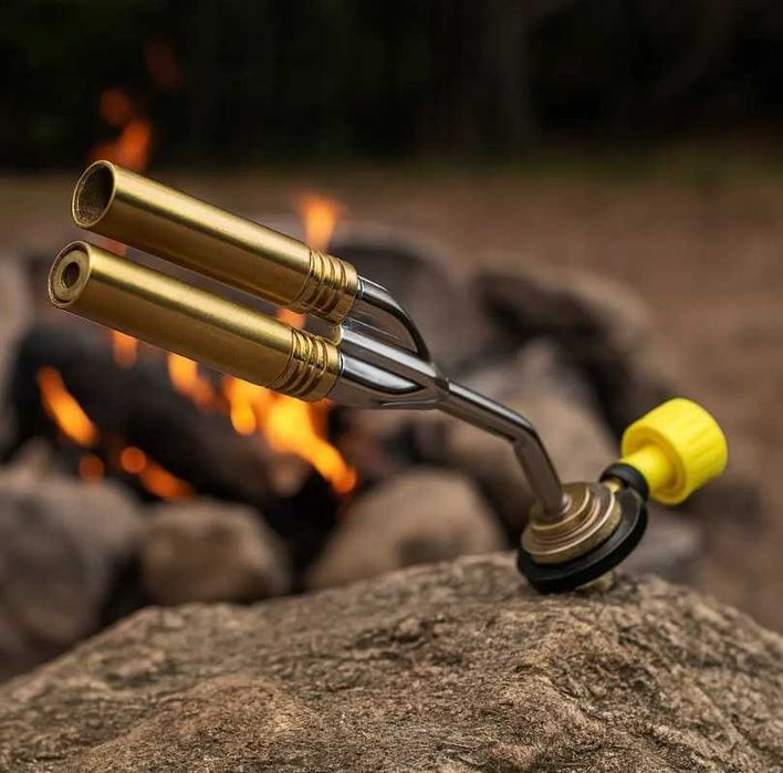 Газовая горелка туристическая с пьезоподжигом