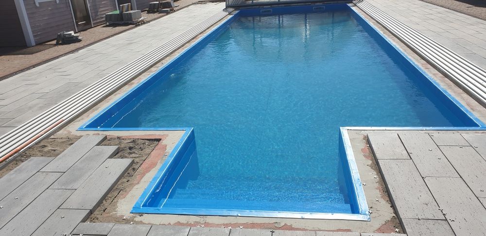 Basen styropianowy bloczki styropianowe basenowe 6x3x1,5m wzmocnione