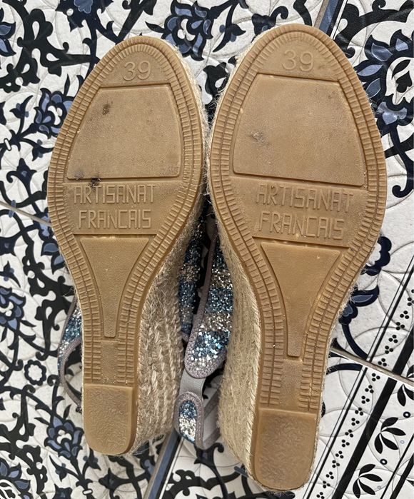 Venezia espadryle koturny sandały 39