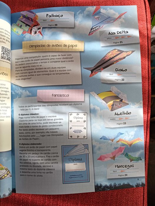 Aviões de Papel 19 instruções e 30 modelos prontos a dobrar
