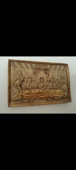Quadro em gesso "ULTIMA CEIA"
