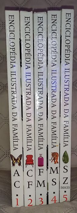 Coleção 5 volumes "Enciclopédia Ilustrada da Familia"