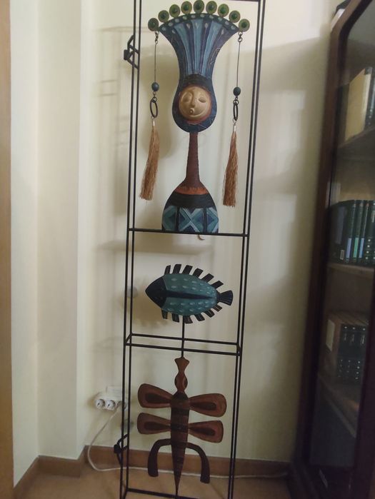 Biombo em ferro forjado decorativo motivos africanos