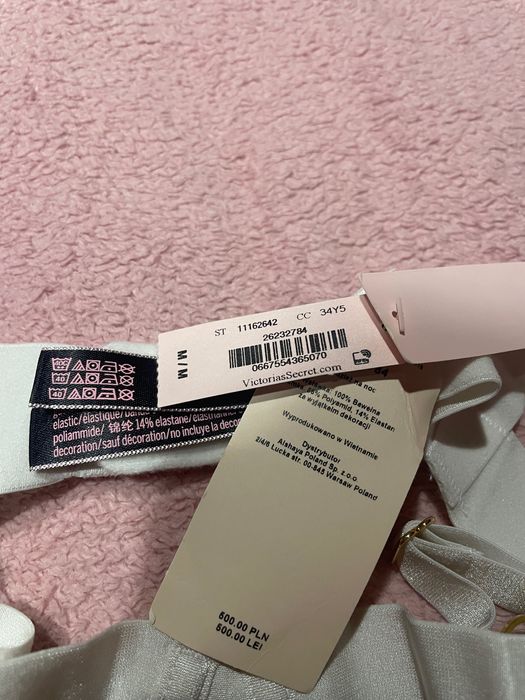 Body Victoria’s secret białe taśmowe banded teddy m seksowne bondage