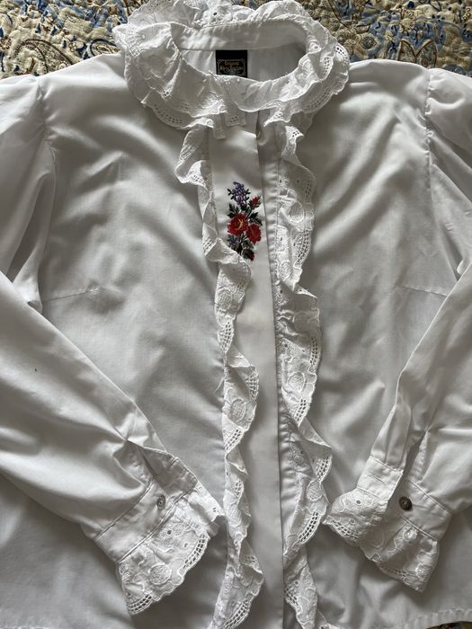 Блуза, сорочка з вишивкою, біла сорочка оверсайз