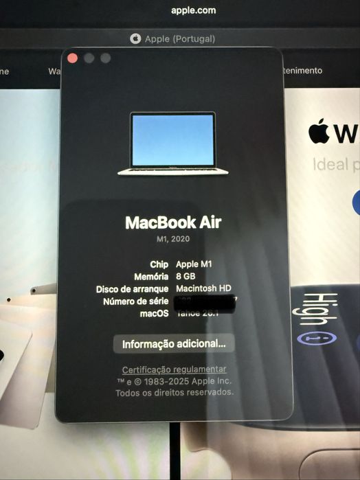 MacBook Air M1 8GB | Como Novo | Capa incluída