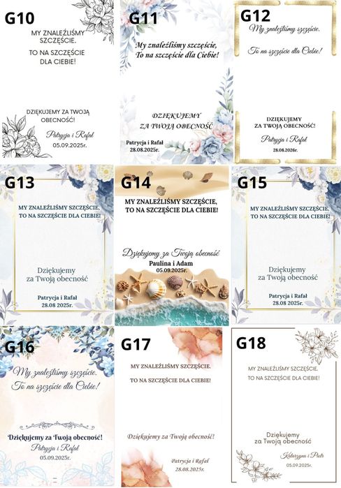 Podziękowanie dla gości Grosik słonik