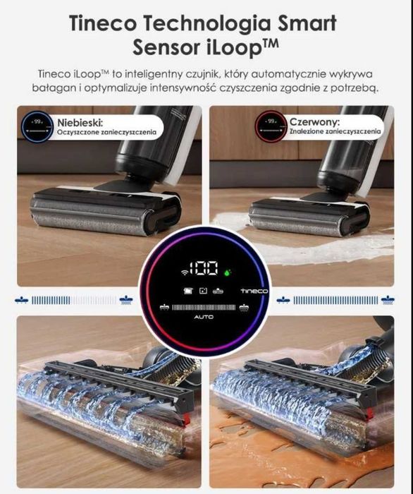 Tineco ONE S6 Nowy odkurzacz mopujący myjący jak Hizero 2w1 mop