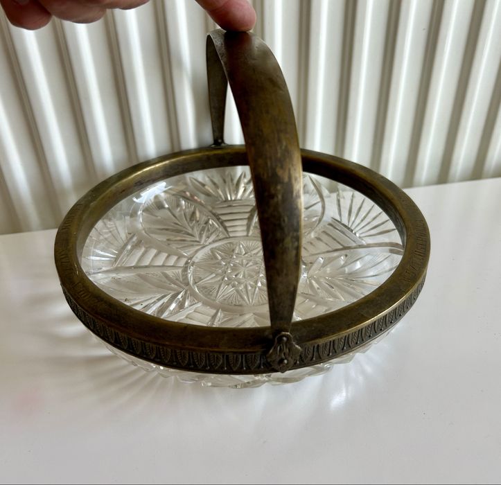 Bracia Henneberg kryształowa żardniera Szkoła Jazdy Konnej 1939r