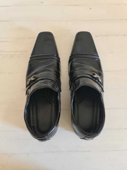 Sapatos Clássicos Formais Italianos Pretos Black Classic Italian Shoes