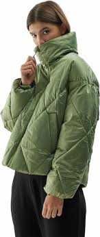 kurtka puchowa 4F M L 38 40 4FAW23TDJAF232 4F oversize oliwkowa