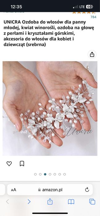 Sprzedam nowa ozdobę do włosów Unicra