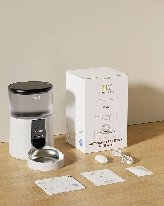 PUPPY KITTY Automat do karmy dla kotów i psów, Wi-Fi 2,4 G