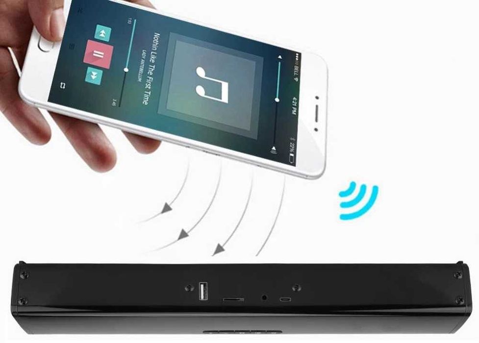 Barra de som sem fios, Multifunções com Bluetooth.