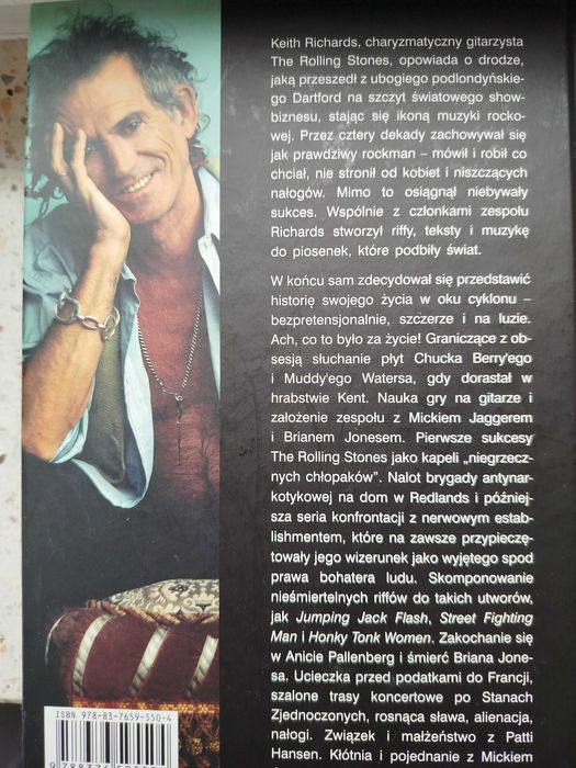 Rewelacja biografia Keith Richards /gitarzysta Rolling Stones/ "Życie"