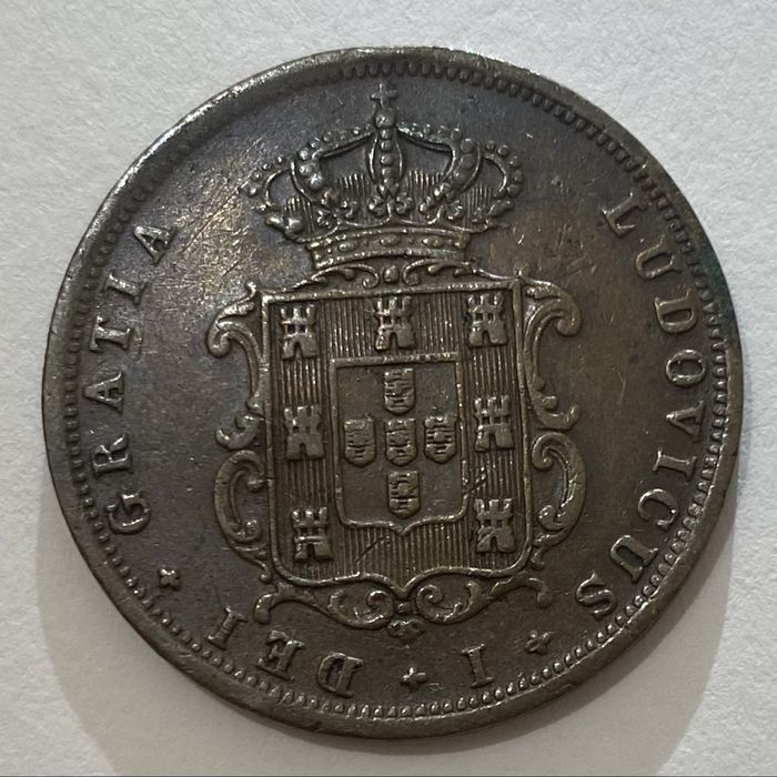 Moeda  830 - D LUIS I - V Reis 1875