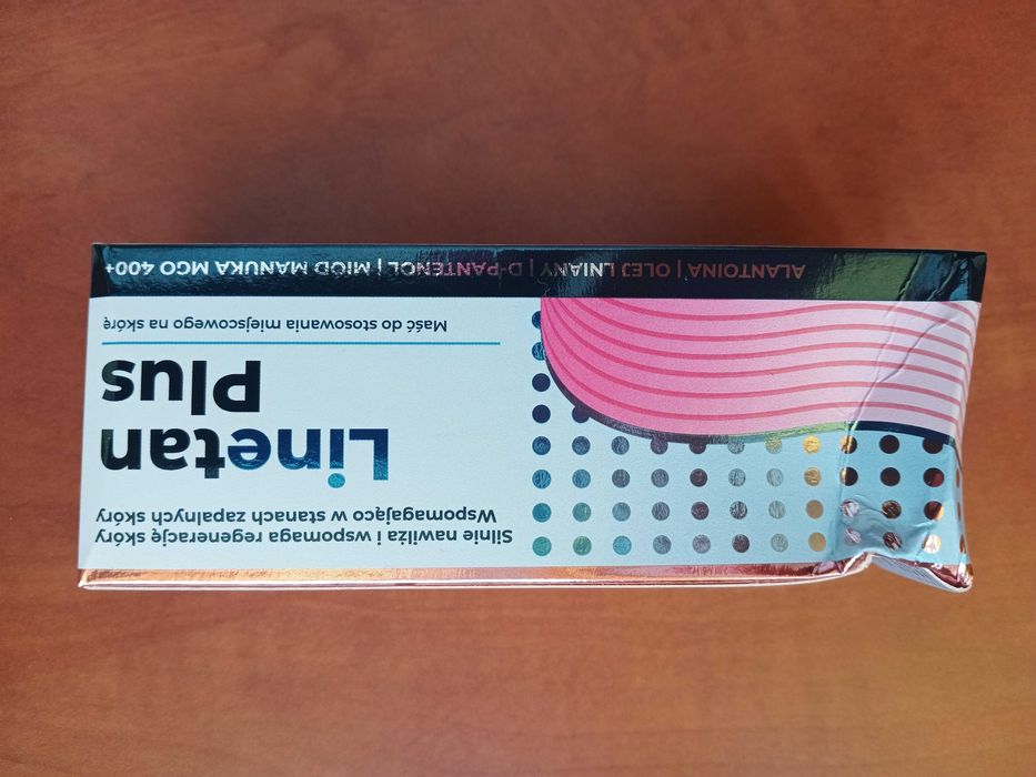 Linetan plus alantoina olej lniany pantenol miód manuka
