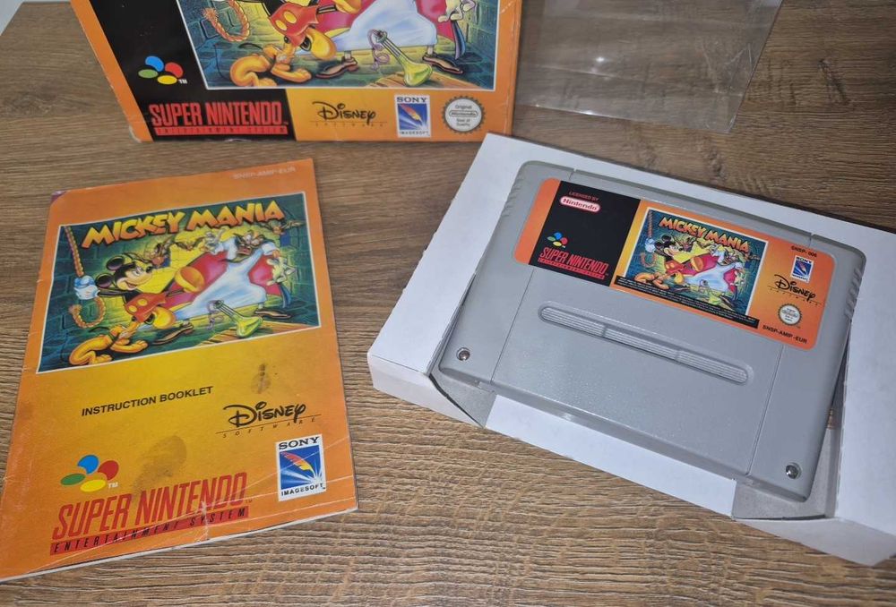 Gra Mickey Mania - NINTENDO SNES - DB stan CIB Komplet