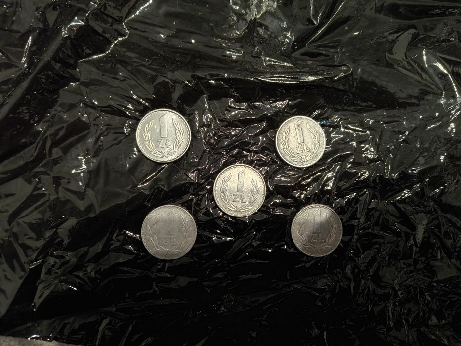 Monety 1 zł z lat od 1973 do 1987