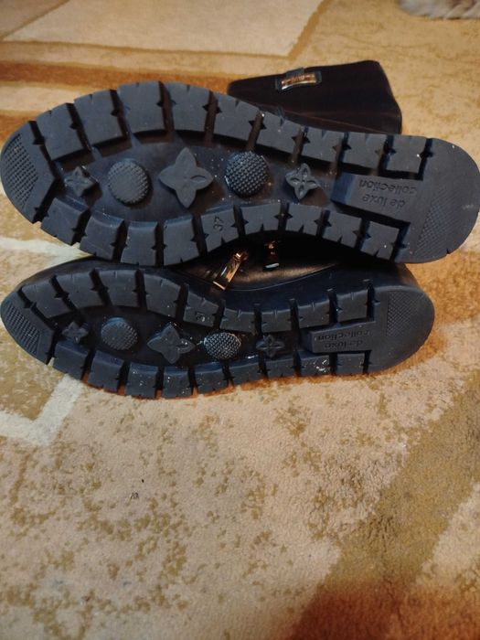 Сапоги шкіряні зимові