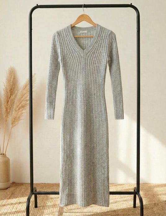 Свої базові сукні міді (Zara та в рубчик) S-M