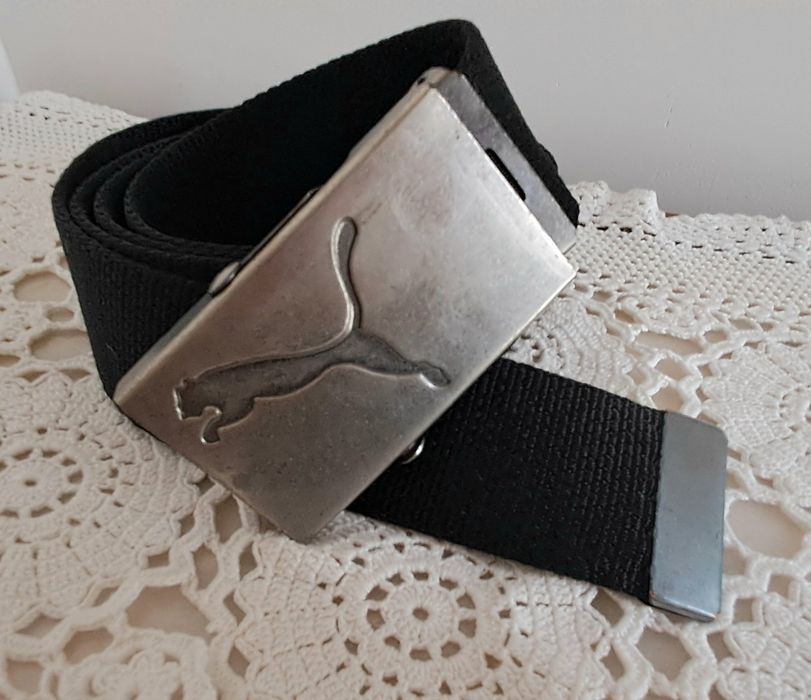 Cinto Puma, preto, algodão 110cm