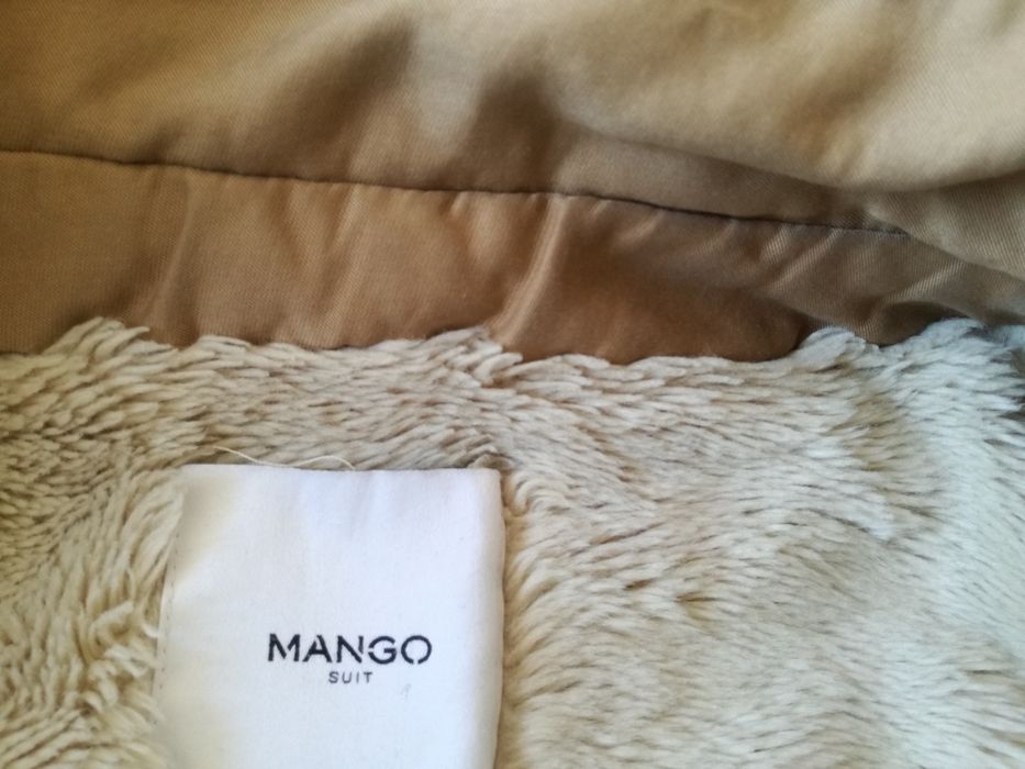 Gabardine/Casaco MANGO com capuz