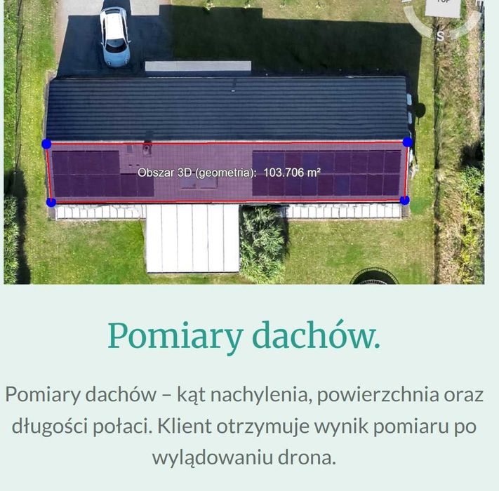 Termowizja paneli słonecznych, pomiary 2D i 3D, inspekcje.