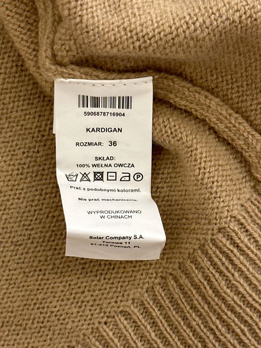 Sweterek damski wełniany marki Solar, rozmiar 36.