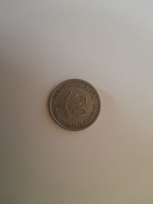 Moeda São Tomé: 50centavos - 1951 MBC/quase BELA