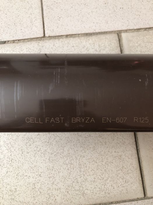 Ринва водостічна 125 мм / Bryza Cellfast / обрізки / водосточный желоб