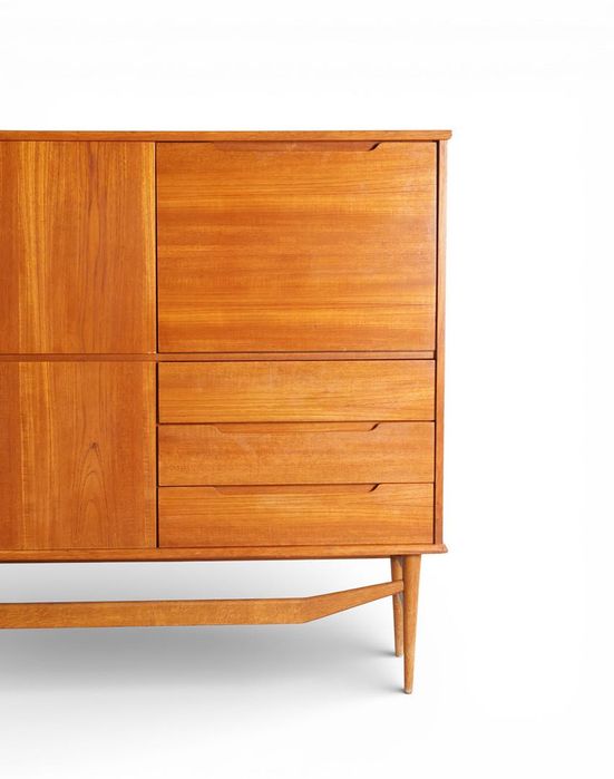 Kredens z drewna tekowego 'Fredericia',  Dania, lata 1960s - vintage 230cm długości