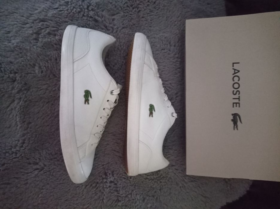 Buty Lacoste Lerond rozmiar 42 białe skóra skórzane super męskie