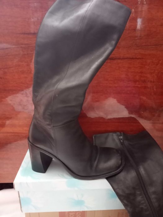 Сапоги  женские кожаные на овчине р  36. Сапоги кожаные  р  40