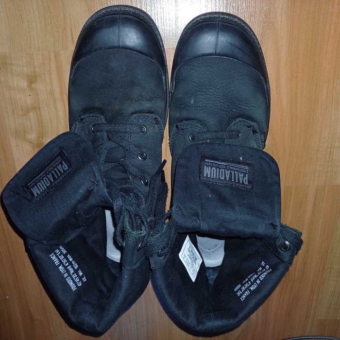 Palladium Botas com atacadores 'BAGGY' em pele