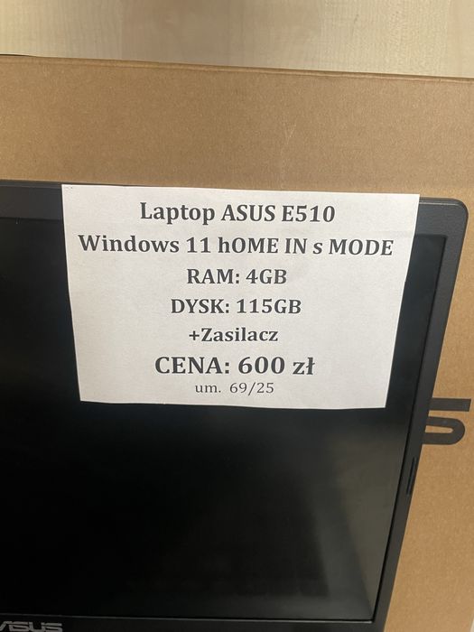 Laptop ASUS E510 komplet