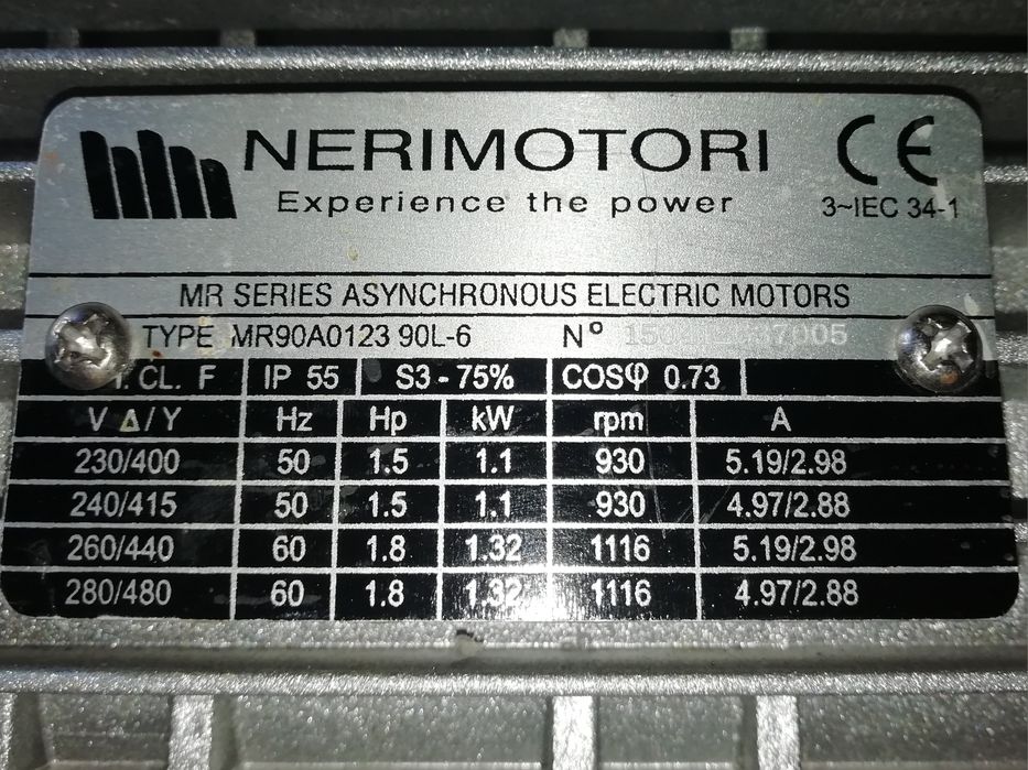 Двигун Nerimotori MR90A0123 90L-6