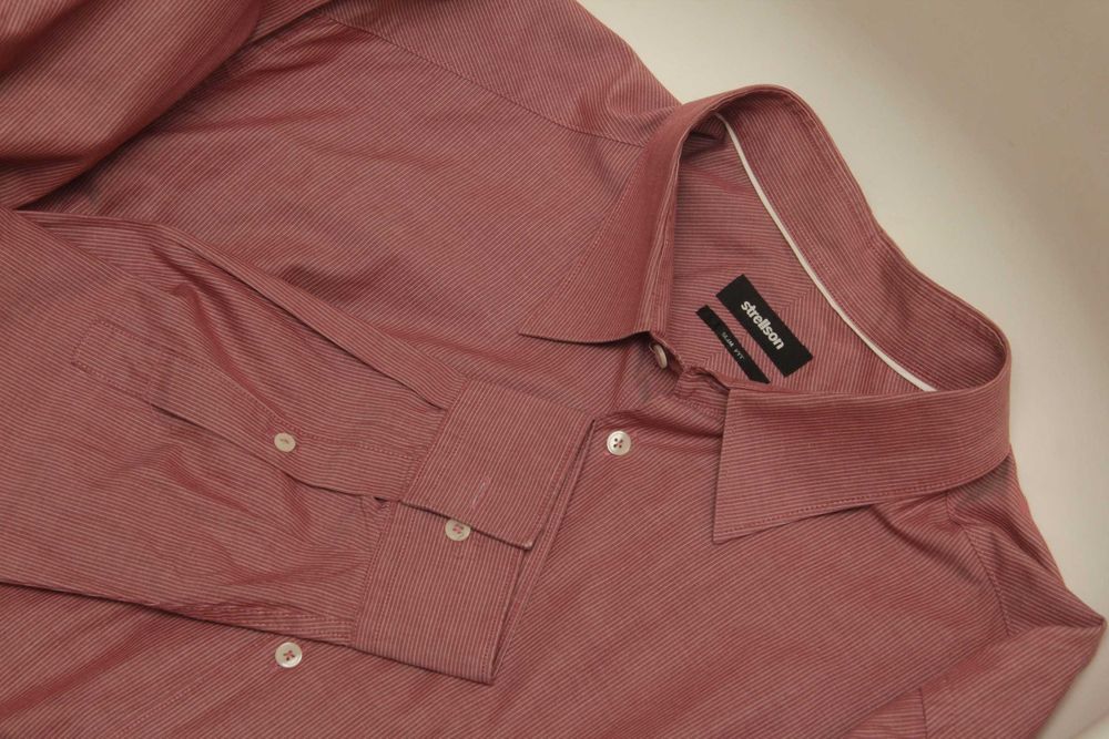 Strellson 45 17 3/4 XL рубашка из хлопка  slim fit