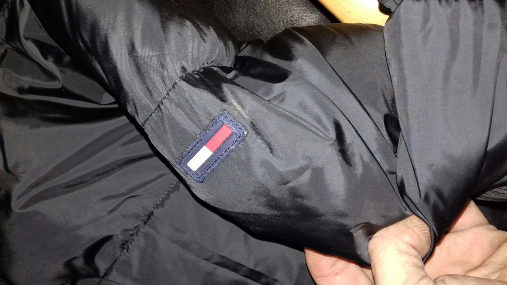 Tommy Hilfiger Kurtka zimowa puchowa pikowana XL oryginał damska