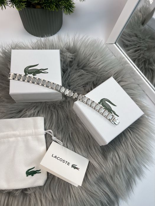 Срібний браслет лакоста | Lacoste