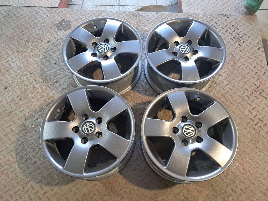 Alufelgi 15 5x112 Passat Golf 5 6 Grafitowe