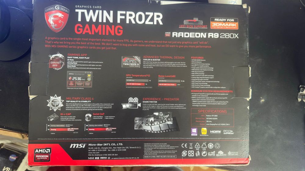 Radeon R9 280x рабочая