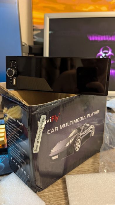 (НА ЗАПЧАСТИНИ, або ЗАМІНА ДИСПЛЕЯ) 1Din мультимедійний плеєр CarPlay Android AUTO, сенсорним екраном, універсальний 6,86-дюймовий
