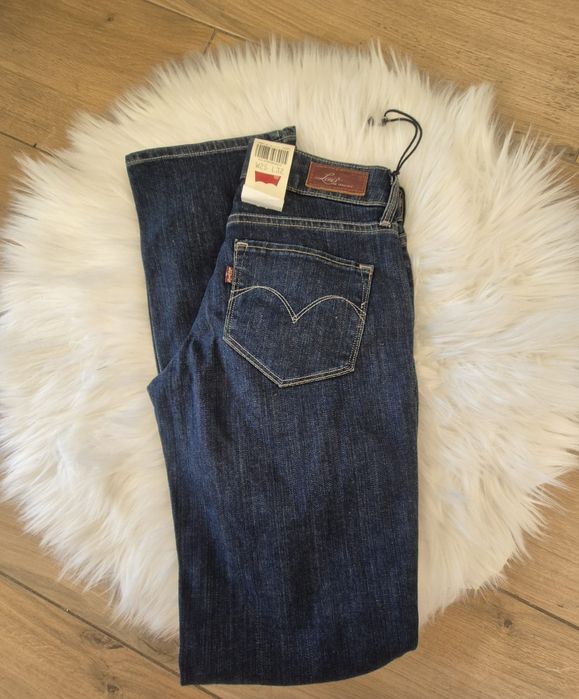 Spodnie dżinsy jeansy niebieskie nowe proste damskie Levis
