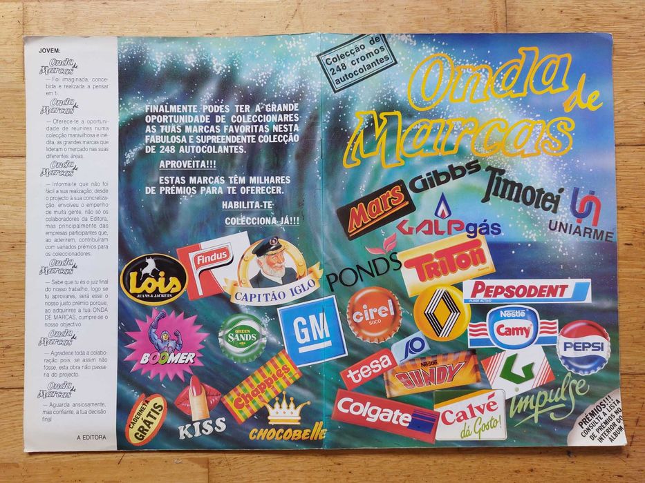 Caderneta de cromos "Onda de marcas" - Completa